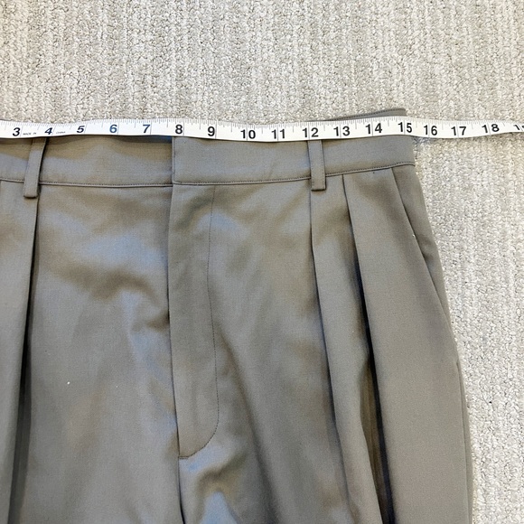 Kallmeyer Lightweight Wool Pleated Wide leg Trousers - Picture 8 of 10